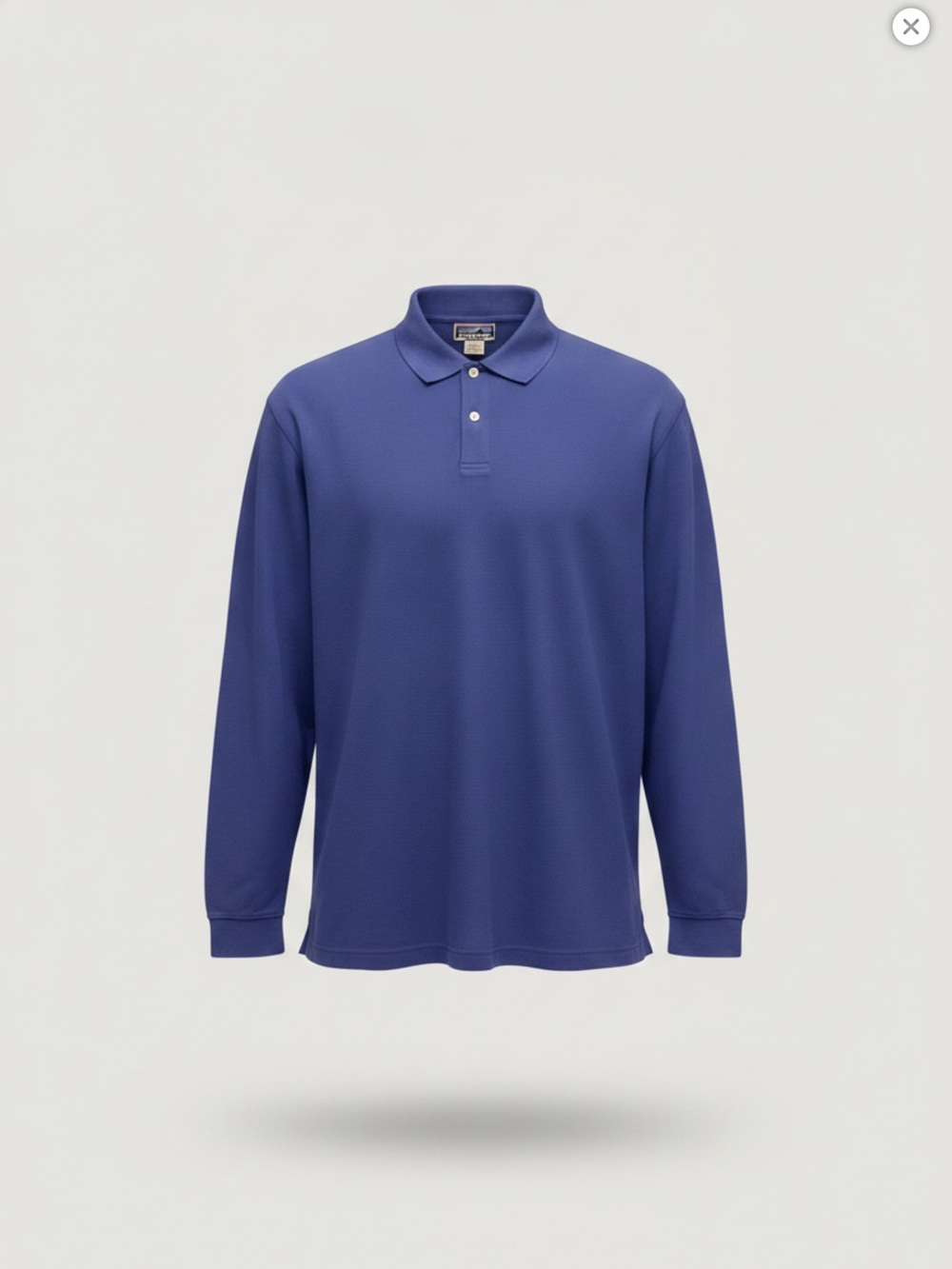 L. L. Bean  Long Sleeve Polo Shirt - Blue